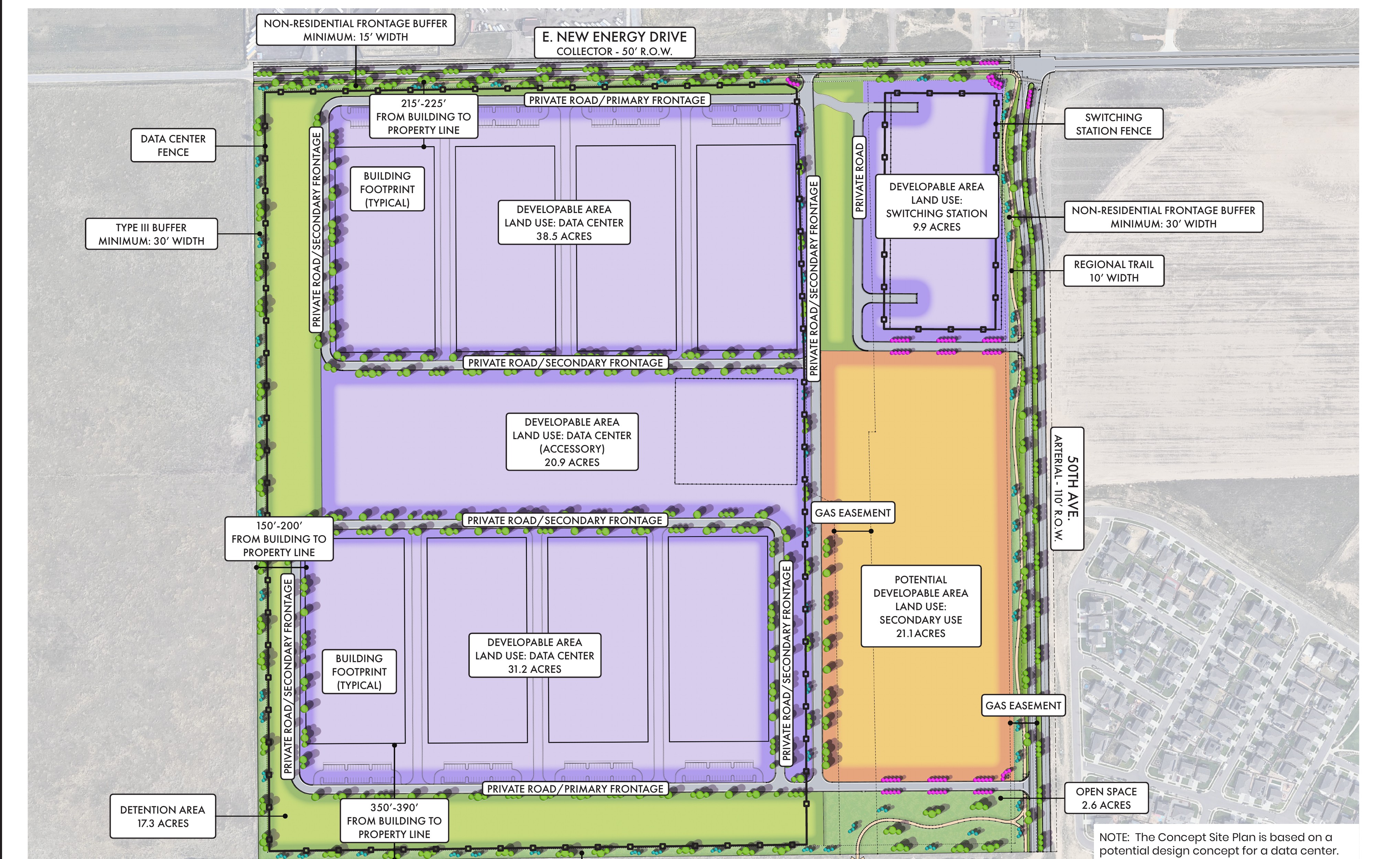 Project Silo concept-plan public record graphic
